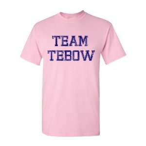  Team Tebow Pink Distressed Adult and Youth T Shirt by BBG 