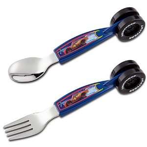  Disney Pixar Cars Meal Time Magic Flateware Spoon and Fork 
