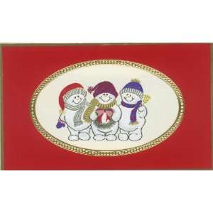 2011 Brett Collection Snowmen Fun Luxury Christmas Card 