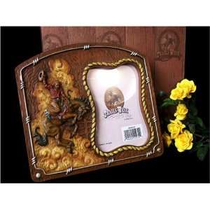  Trails West Picture Frame Bucking Bronco