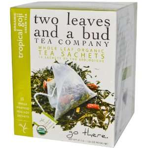 Two Leaves and a Bud Whole Life Organic Tea Sachets, 15 Count Boxes 