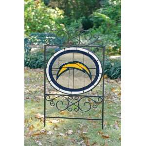  SAN DIEGO CHARGERS Team Logo STAINED GLASS YARD SIGN (20 