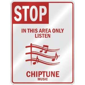   THIS AREA ONLY LISTEN CHIPTUNE  PARKING SIGN MUSIC