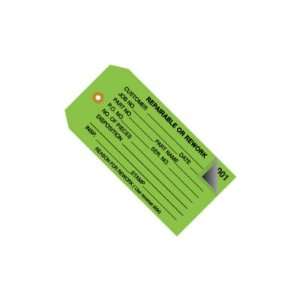 SHPG21031   Repairable or Rework Inspection Tags 2 Part   Numbered 001 