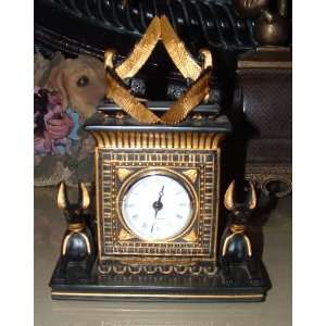  Isis & Anubis Mantel Clock 8.5h