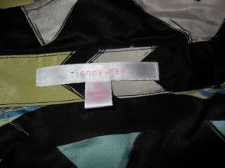 NWT JENNY HAN Silk Anthropologie $150 CHEVRON Striped Multicolor Shirt 