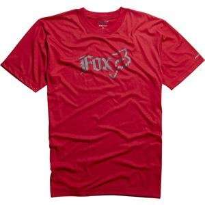  Fox Racing Diversion Tech T Shirt   Small/Red Automotive