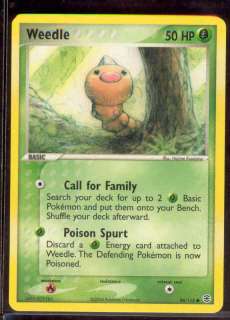 Pokemon WEEDLE 86/112 FireRed & LeafGreen MINT  