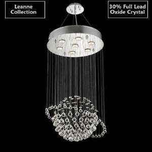  3202 Contemporary Modern Chandelier Lead Oxide Crystal 