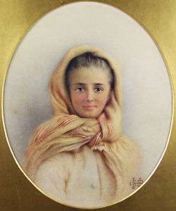 Georgina Ball Hughes (American 1829 1911) Portrait  