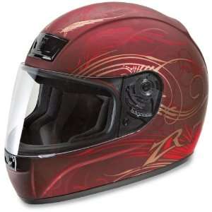   Motorcycle Helmet Wine Monsoon Extra Large XL 0101 3334 Automotive