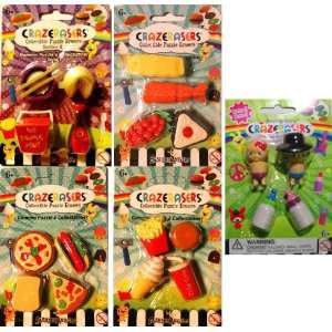     20 Pieces Take Out Food Bundle   Take Apart Erasers Toys & Games