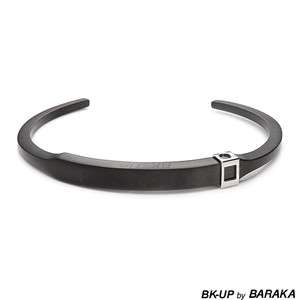 Bk up by BARAKA JEWELRY Italy Black Stainless Steel Bracelet $155 