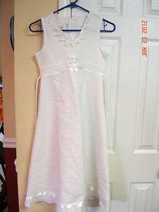 Girl Beaut White Dress by Bonnie Jean, SZ 10, Wedding, Flower Girl 