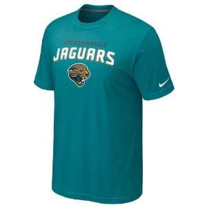  Jacksonville Jaguars Teal Nike Base Logo T Shirt Sports 