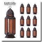 10 TALL AMBER 19 Moroccan Style Cand