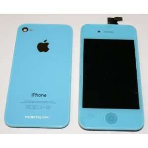  Light Blue GSM iPhone 4 4G Full Set + Tools Front Glass 