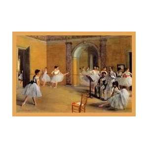  Dance Classes at the Opera 12x18 Giclee on canvas