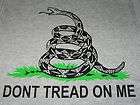 SNAKE DONT TREAD ON ME T SHIRT GRAY SIZE XL NEW  