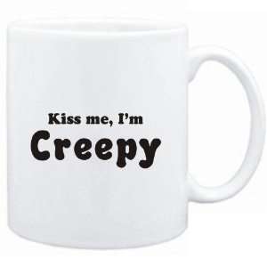  Mug White  KISS ME, Im creepy  Adjetives Sports 