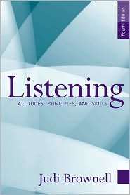 Listening Attitudes, Principles, and Skills, (0205611192), Judi 