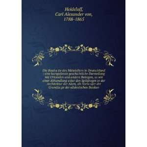   altdeutschen Baukun Carl Alexander von, 1788 1865 Heideloff Books