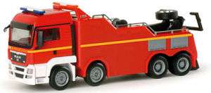 Herpa MAN TGS LX Empl Wrecker Fire Truck 1/87  