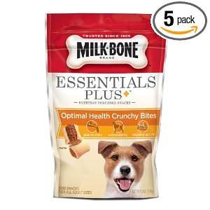 Milk Bone Essentials Plus Optimal Health Crunchy Bites, 6 Ounce (Pack 