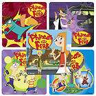18 PHINEAS AND FERB Stickers Scrapbook Favors LOW SHIP  