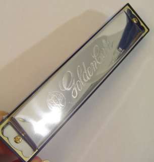 Hight quality silver tone metal Harmonica musical instrument. New 