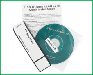 USB 300Mbps Wifi Wireless Lan Internet Adapter Card IEEE820.11b/g/n 