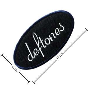 3pcs Deftones Music Band Logo I Embroidered Iron on Patches Kid Biker 