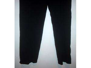 LOOK Authentic Chanel black wool pants 00C 42/6 8  