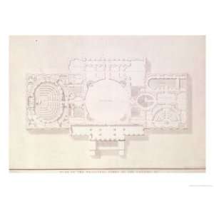  Plan of the Principal Story of the Capitol, U.S., 1806 