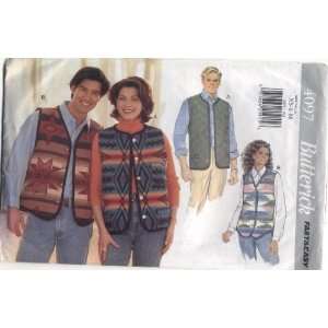   Fast & Easy Unisex Vest Sewing Pattern #4097 Arts, Crafts & Sewing