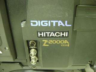 HITACHI Z 2000A JVC BR S422U SVHS COLOR STUDIO DIGITAL VIDEO CAMERA 3 