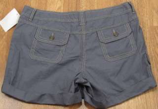 Tommy Hilfiger Cargo Shorts Womens Size 12 Gray NWOT (0697)  
