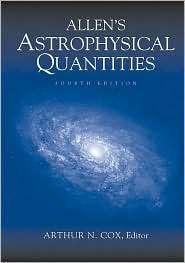   Quantities, (0387987460), Arthur N. Cox, Textbooks   