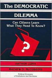   Need to Know?, (0521585937), Arthur Lupia, Textbooks   