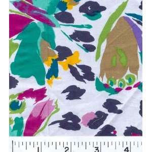  4445 Wide Abstract Butterflies Bright Fabric By The Yard 