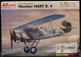 72 AZ Models HAWKER HART B 4 Finnish Fighter  