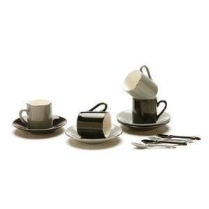 Yedi Houseware Classic Coffee and Tea Black, White and Grey Espresso 