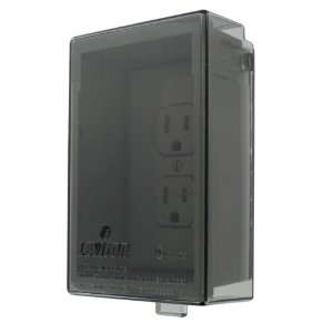 Leviton 86595 CGY Low Profile Weather Proof Bubble Cover with Duplex 