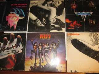 85 LP Metal LotLed Zeppelin,KISS,Judas Priest,Black Sabbath,Ratt,UFO 