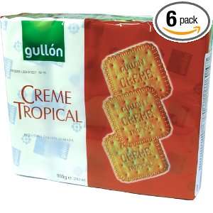 Gullon Cream Tropical Cookies, 28.2 Ounce Packages (Pack of 6)  