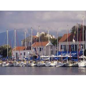 Yachts in the Harbour, Fiscardo, Cephalonia, Ionian Islands, Greece 