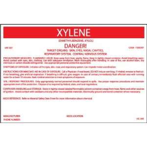  LABELS XYLENE 3 1/4X5 P/S