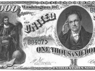 Replica $1000 1880 LT US Paper Money Currency Copy  