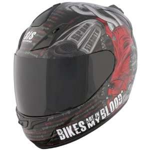   SS1000 Bikes Are In My Blood Helmet   Red / Black (Medium 87 5611