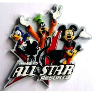 All Star Resorts in Walt Disney World MUSIC MOVIE SPORTS Fridge Magnet 
